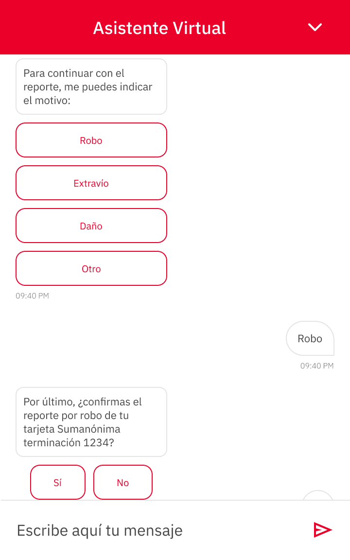 Maya asking for the information required to complete an action.